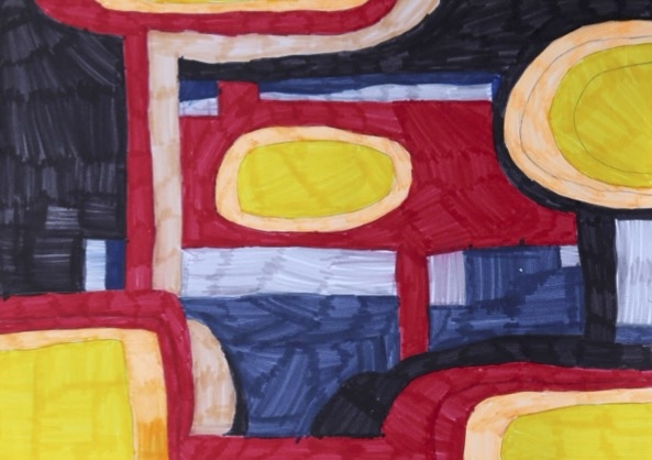 2022 Couleurs croisées et autres histoires d’après-midi… / Galerie Ruine 2022 Atelier arts plastiques Formes et Couleurs - Zoé Aldhous - Galerie Ruine